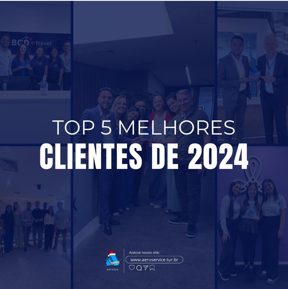 Aero Service reconhece principais parceiras com o Prêmio Top 5 Melhores Clientes